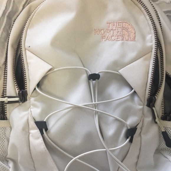 The North Face Bags North Face Jester Backpack White Rose Gold Poshmark